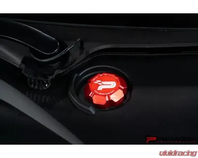 Paragon Performance Red Brake Fluid Cap Cover Chevrolet C8 Corvette 2020-2024 - PP-P0012A-A-RED-EN